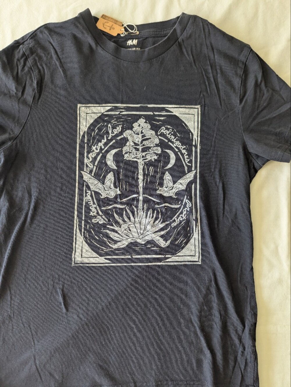Protect The Tequila Block Printed Bats And Agave T-shirt